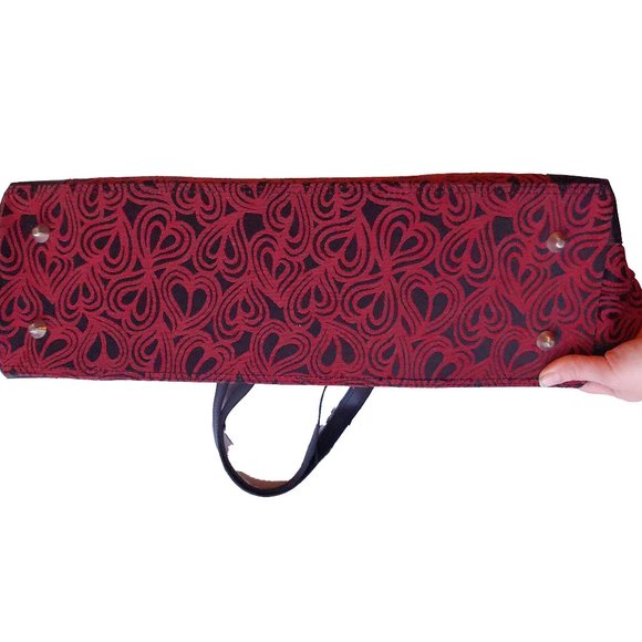 Diane Von Furstenberg Heart Print Large Luggage Tote bag Item #1913 - Picture 7 of 8